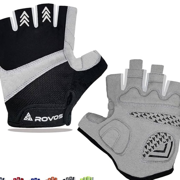 Bike Gloves Men & Women Cycling Gloves Bicycle Gloves 5mm Absorbing Padded Half - Picture 1 of 5